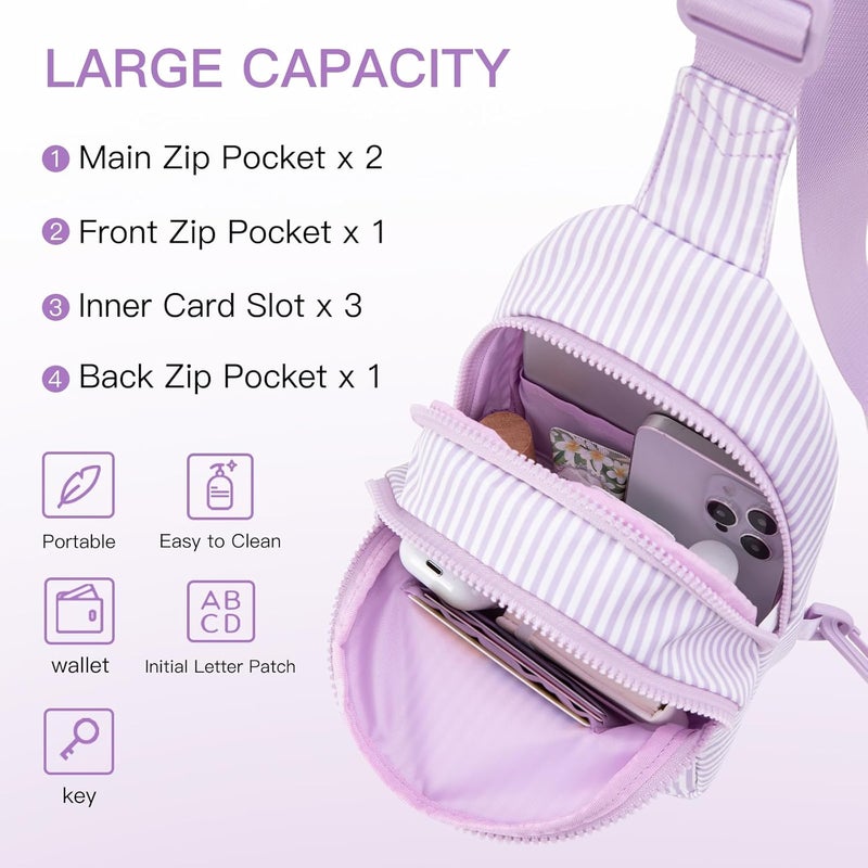 Viverte Gifts for 8 9 10 11 12 Year Old Girls Sling Bag Crossbody Bags Fanny Pack for Teen Girls Personalized Gifts for Women - Image 3